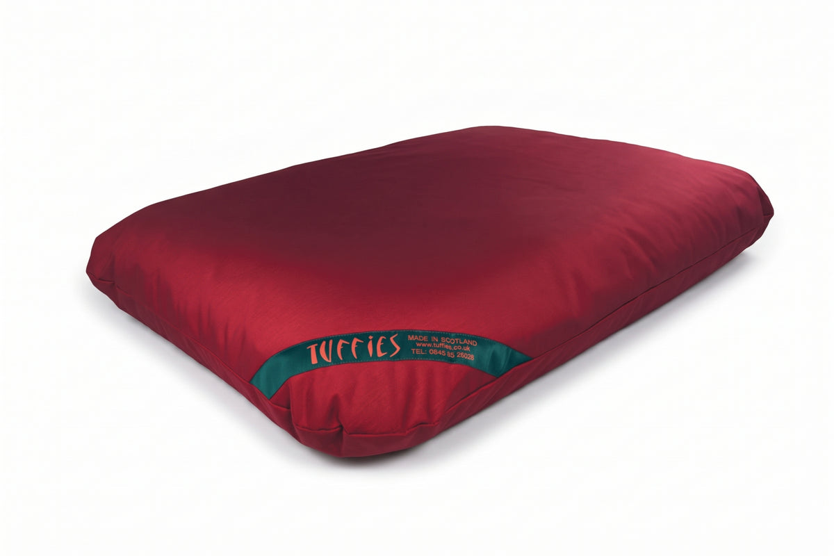 CLEARANCE : BESPOKE, 150 X 101 cm Durasoft Dark Red Orthopaedic Mattress Dog Bed