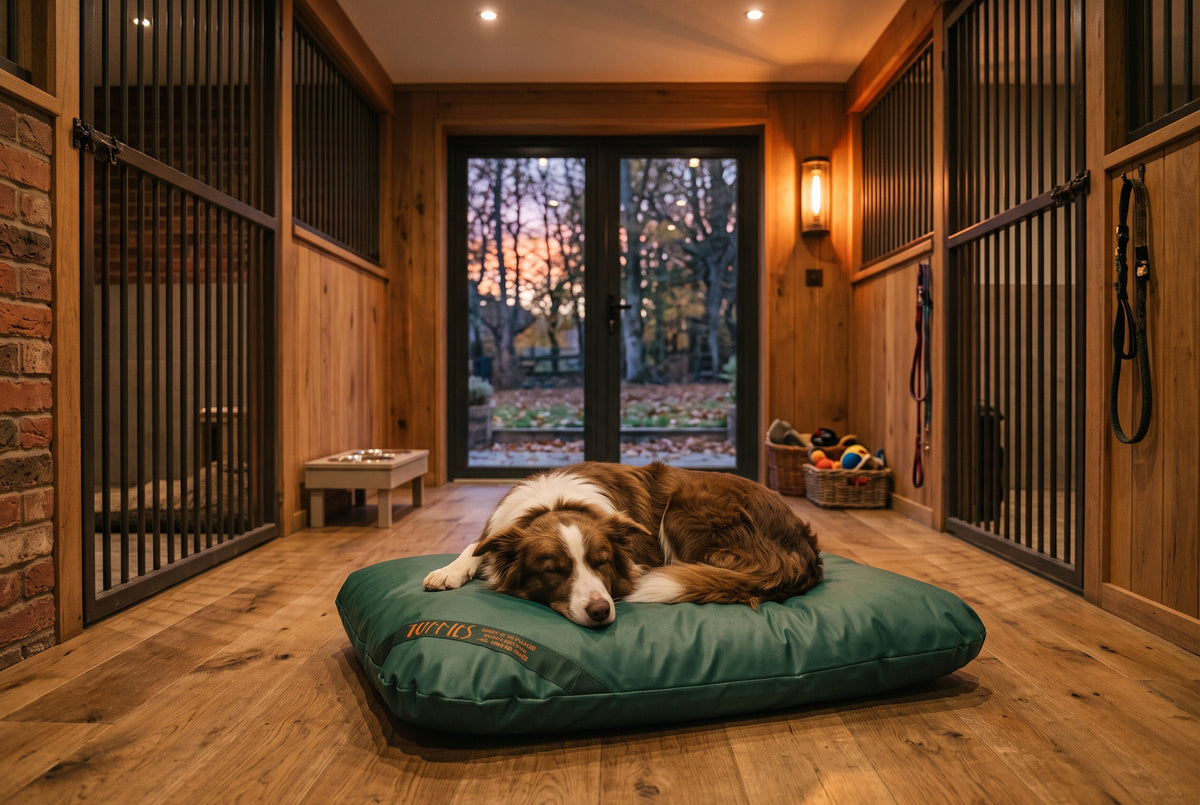 CLEARANCE : BESPOKE, 86 x 68cm Wipe Clean Green Orthopaedic Mattress Dog Bed