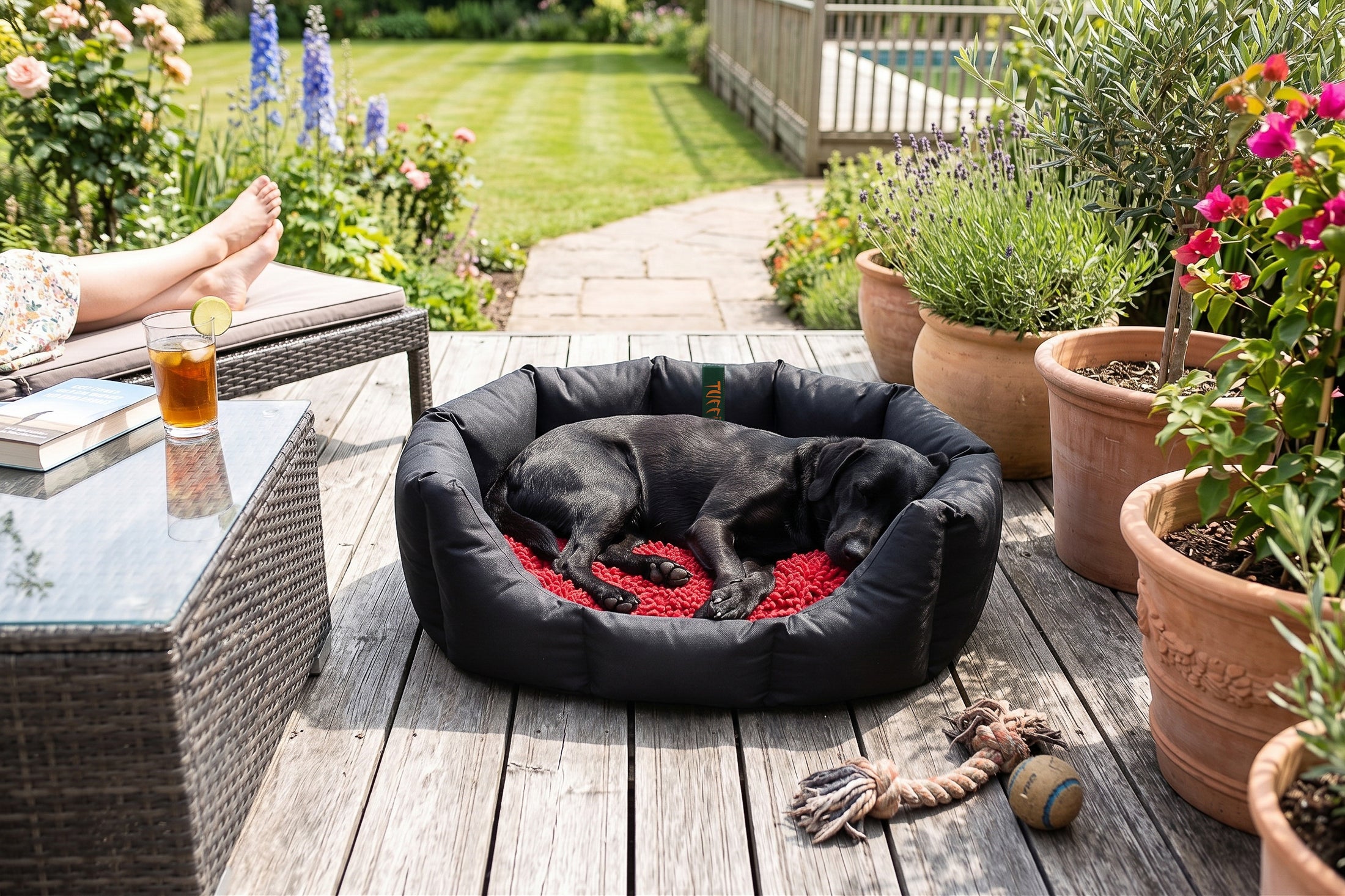 (Easy Access Black with Red Dog Dryer)