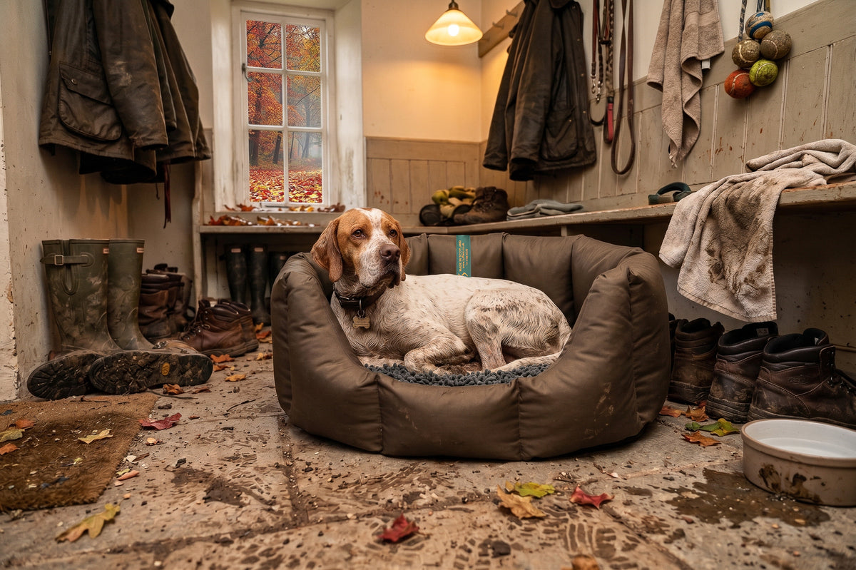 (Easy Access Chocolate with Grey Dog Dryer)