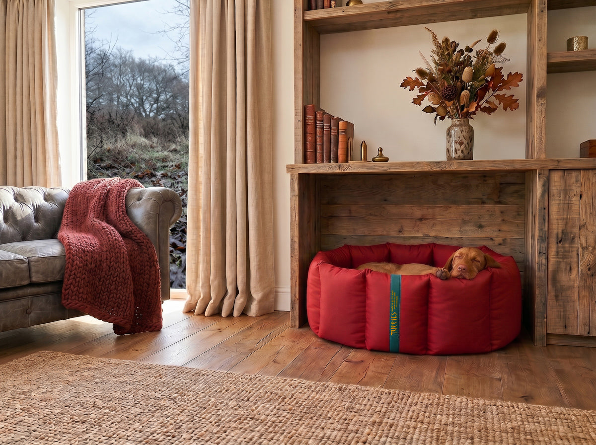 (Full Nest Dark Red with Red Tartan)