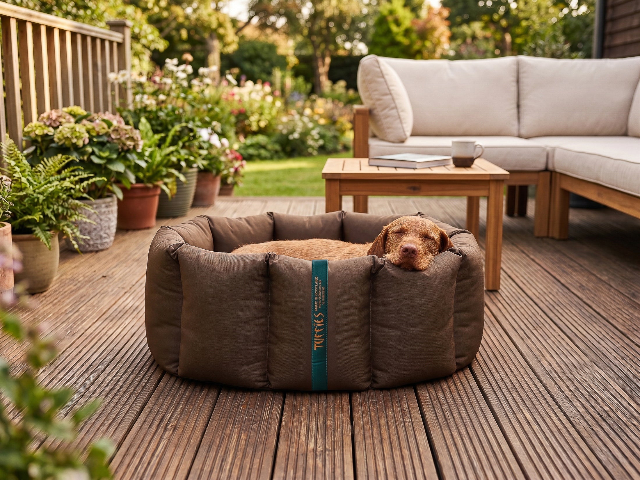 (Full Nest Chocolate with Navy Dog Dryer)