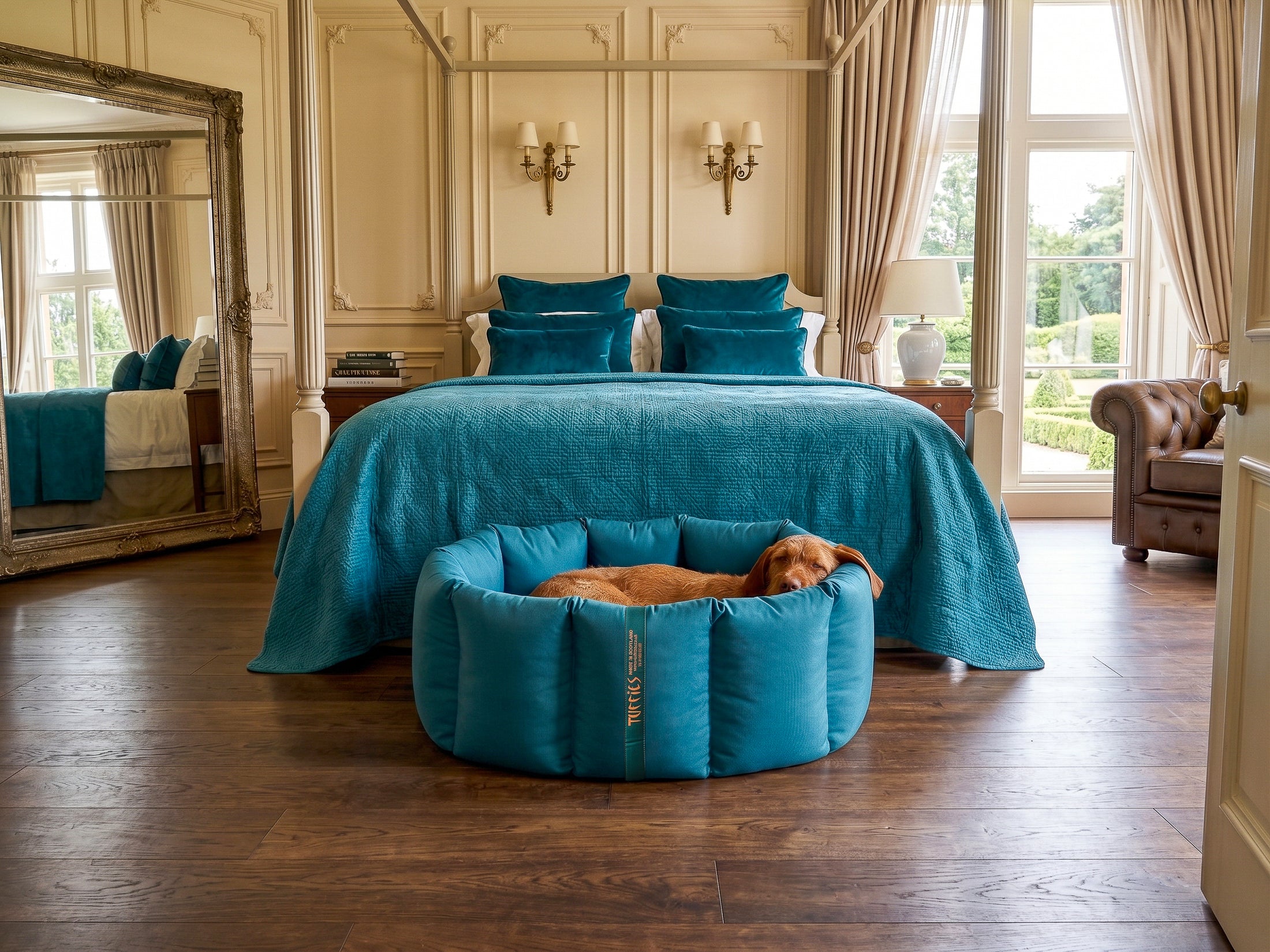 (Full Nest Teal with Grey Dog Dryer)