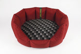 (Easy Access Dark Red with Grey Check)