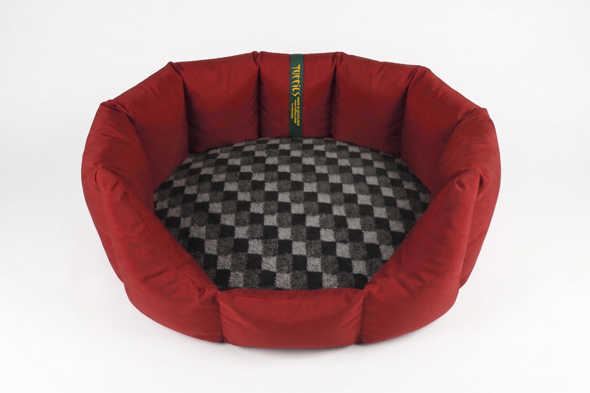 (Easy Access Dark Red with Grey Check)