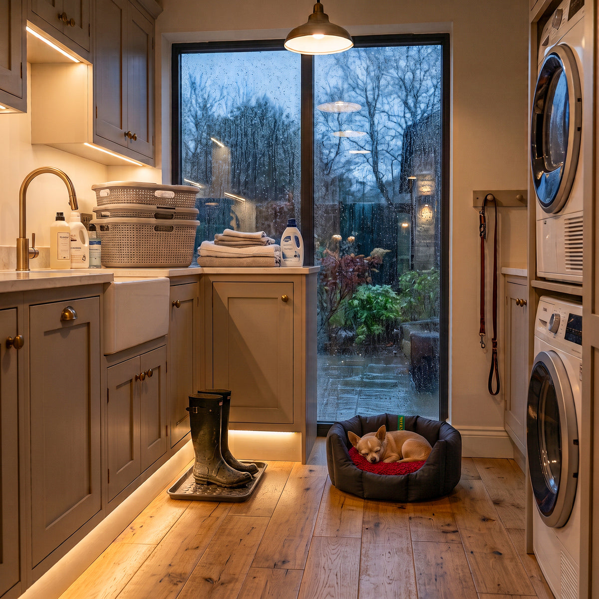 CLEARANCE : Small, Easy Access Wipe Clean Black Nest with Red Dog Dryer