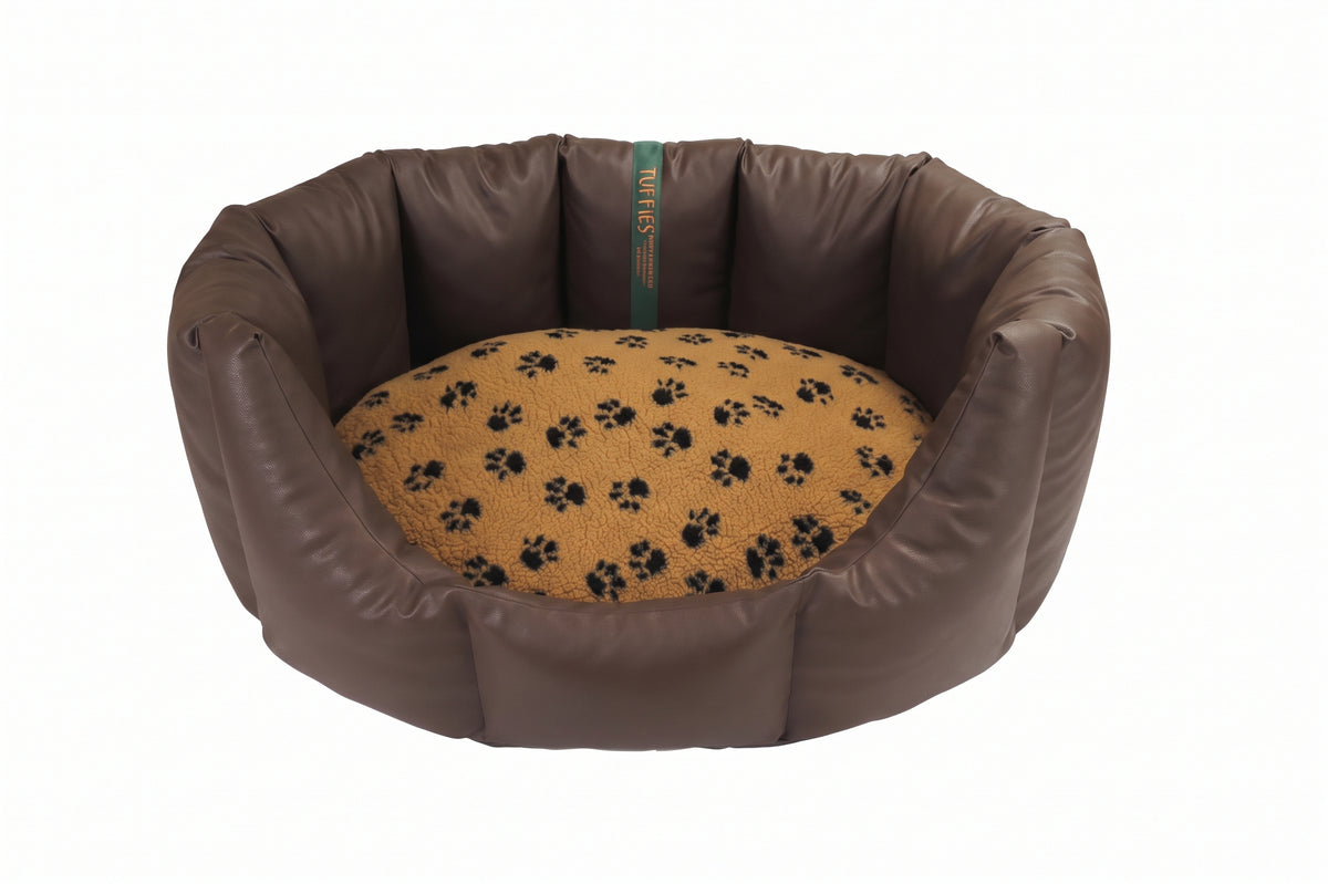 CLEARANCE : Extra Large, Easy Access, Wipe Clean Chocolate with Caramel Paws