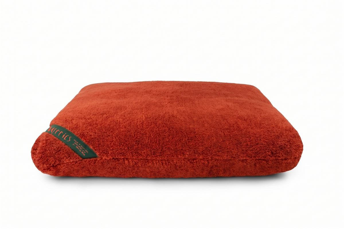 CLEARANCE : SMALL 68 x 59cm Luxury Fleece in Burnt Orange