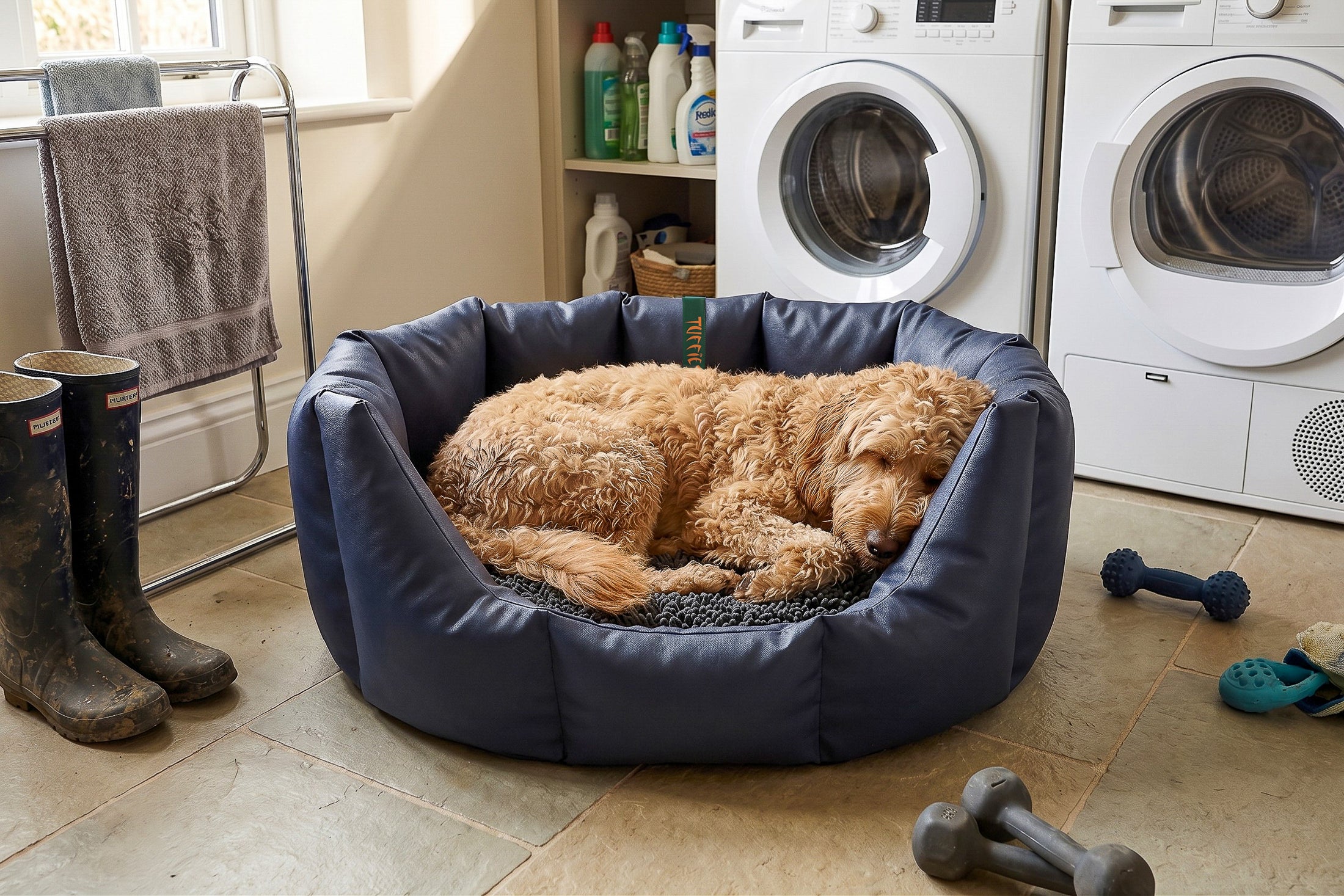 (Easy Access Navy with Grey Dog Dryer)