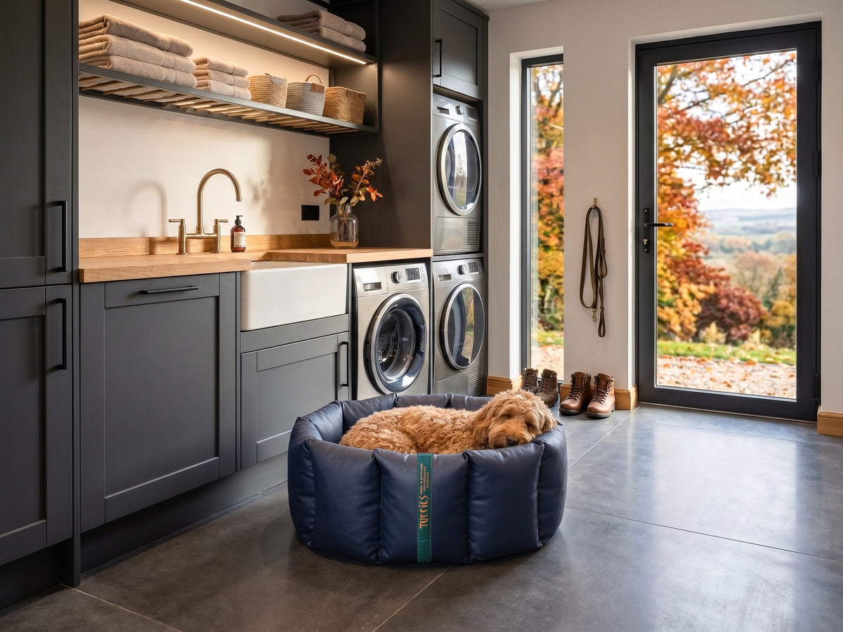 (Full Nest Navy with Red Dog Dryer)