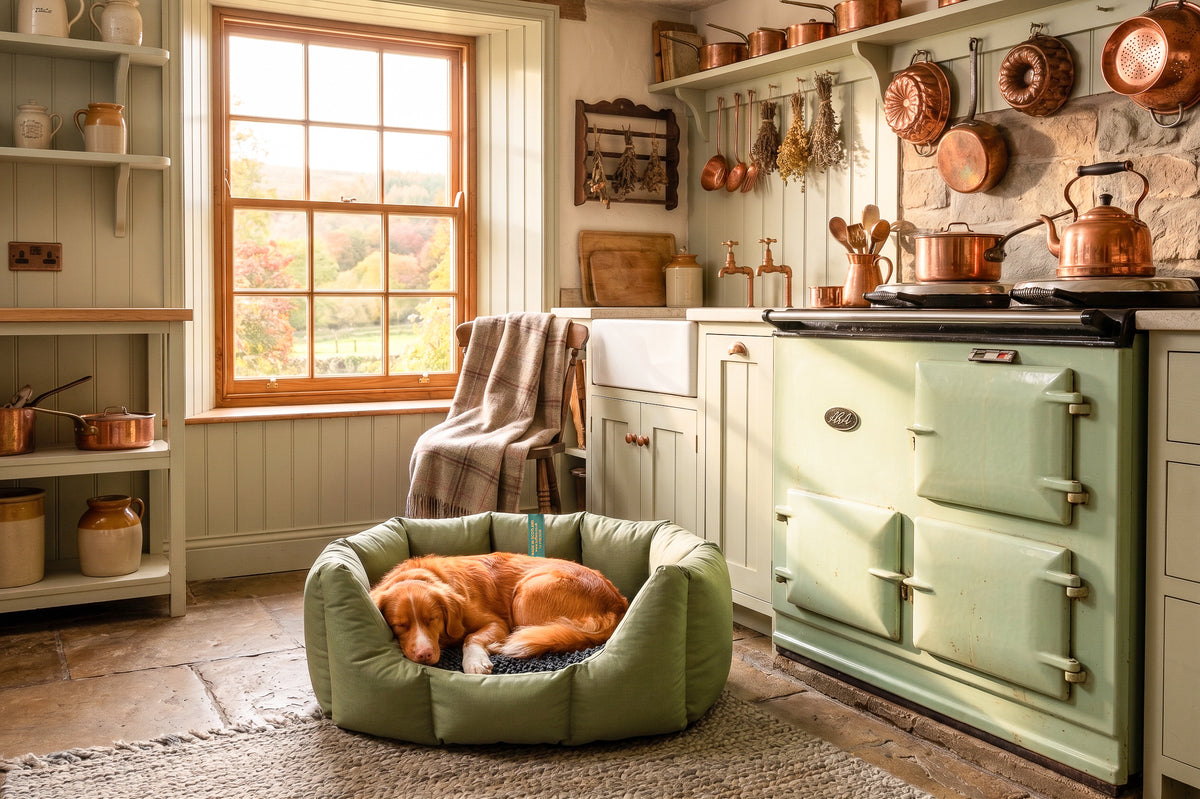 (Easy Access Olive with Navy Dog Dryer)