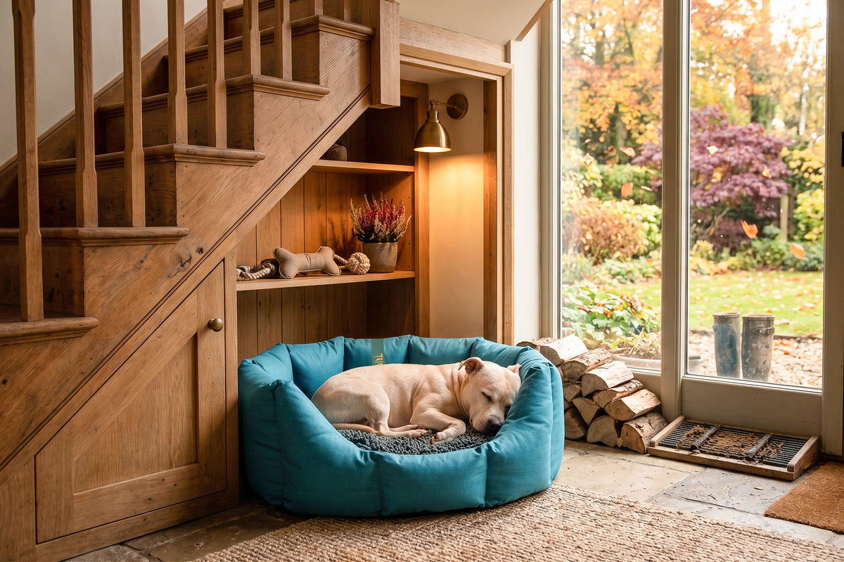 (Easy Access Teal with Grey Dog Dryer)