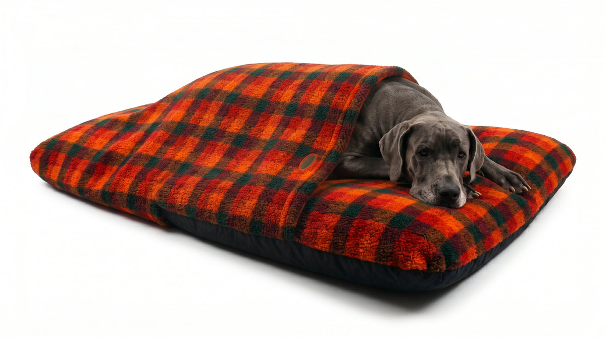CLEARANCE : EXTRA LARGE, 140 X 92cm Tunnel Cover in Autumn Check