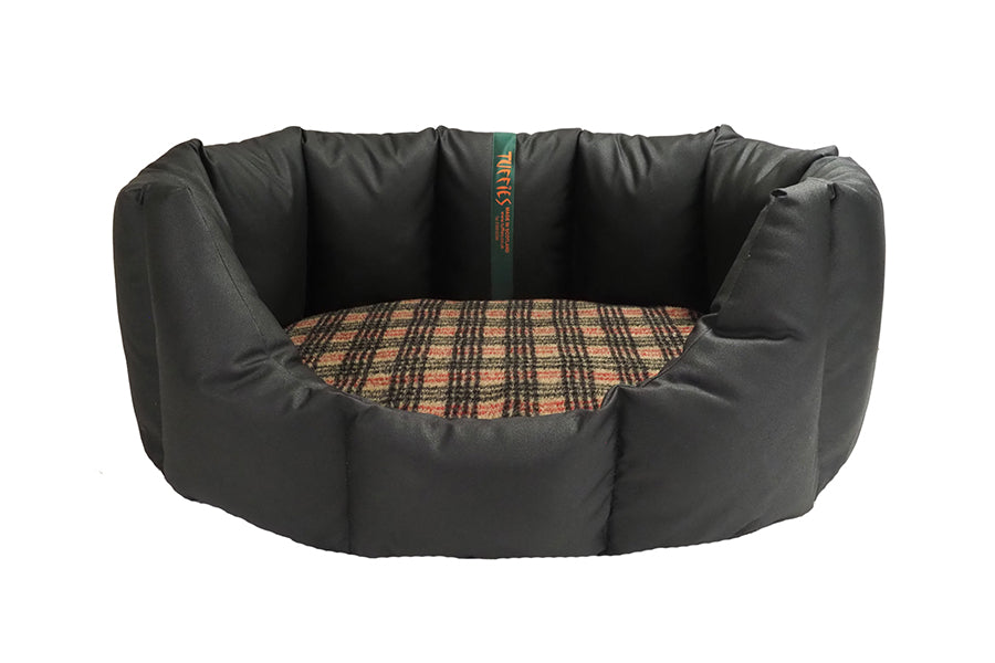 CLEARANCE : Extra Large, Easy Access Nest Wipe Clean Black with Tweed