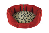 (Easy Access Dark Red with Paw Print)