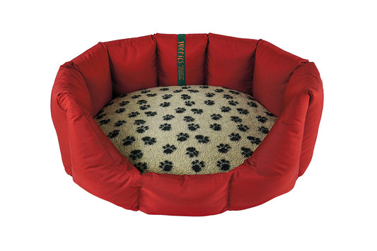 (Easy Access Dark Red with Paw Print)