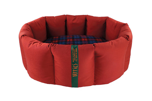(Full Nest Dark Red with Red Tartan)