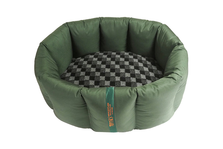 (Full Nest Dark Olive with Grey Check)