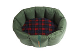 (Full Nest Dark Olive with Red Tartan)