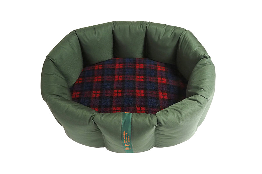 (Full Nest Dark Olive with Red Tartan)
