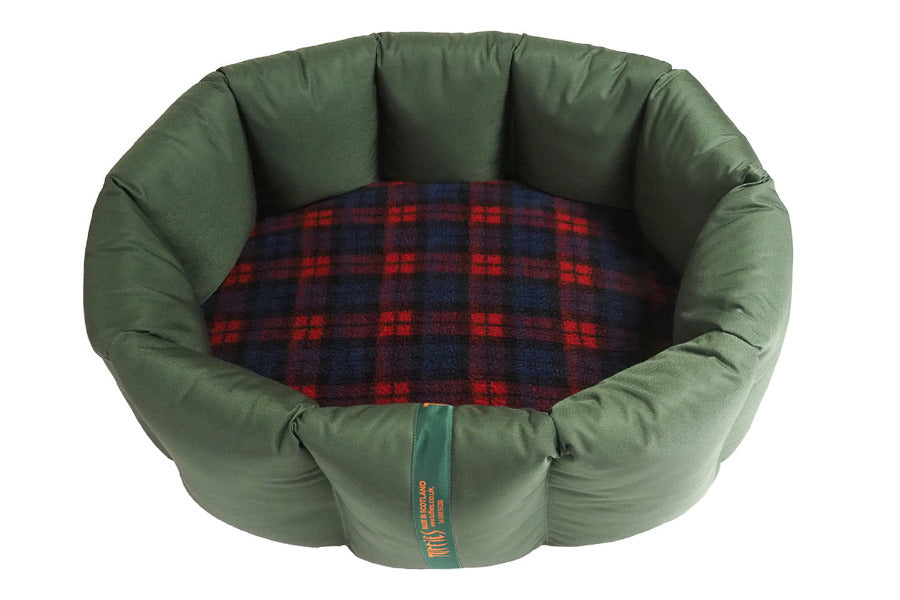 (Full Nest Dark Olive with Red Tartan)