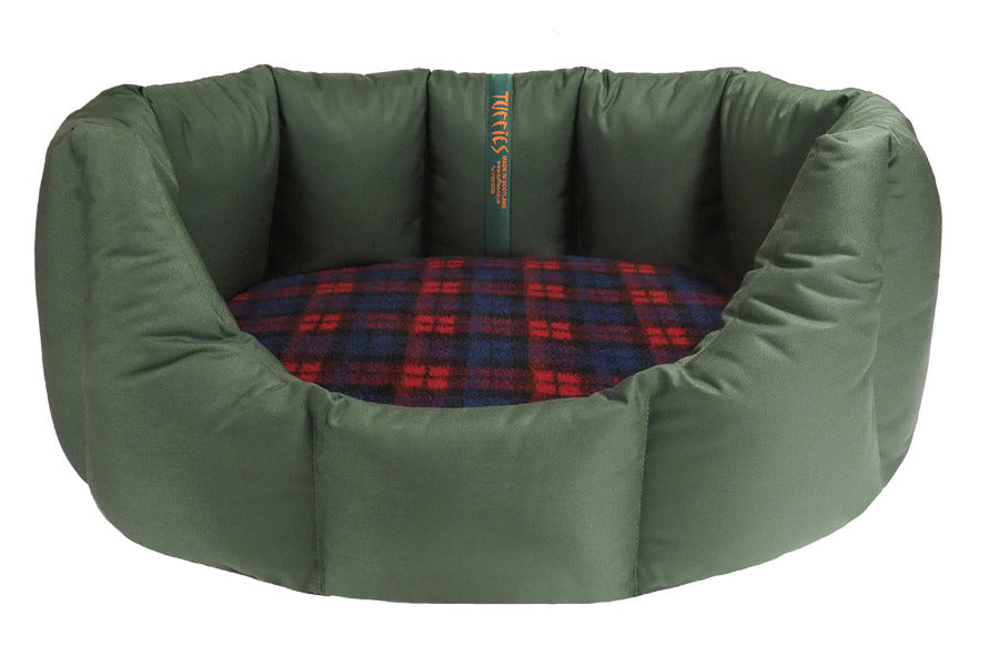 (Easy Access Dark Olive with Red Tartan)