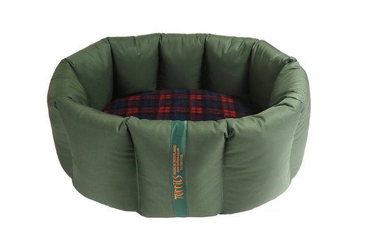 (Full Nest Dark Olive with Red Tartan)