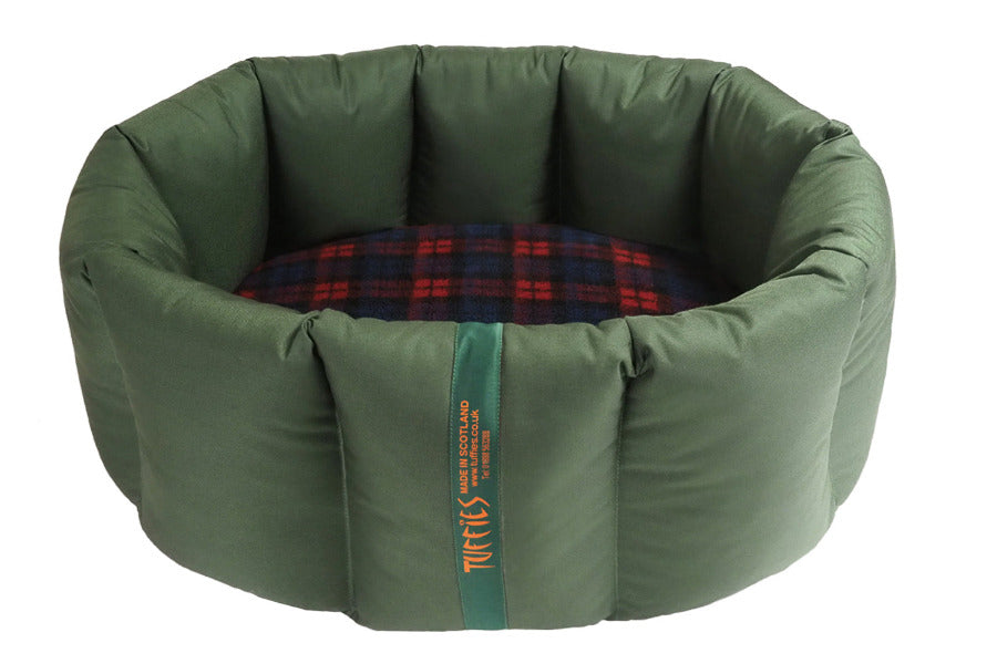 (Full Nest Dark Olive with Red Tartan)