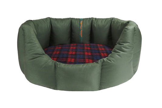 (Easy Access Dark Olive with Red Tartan)