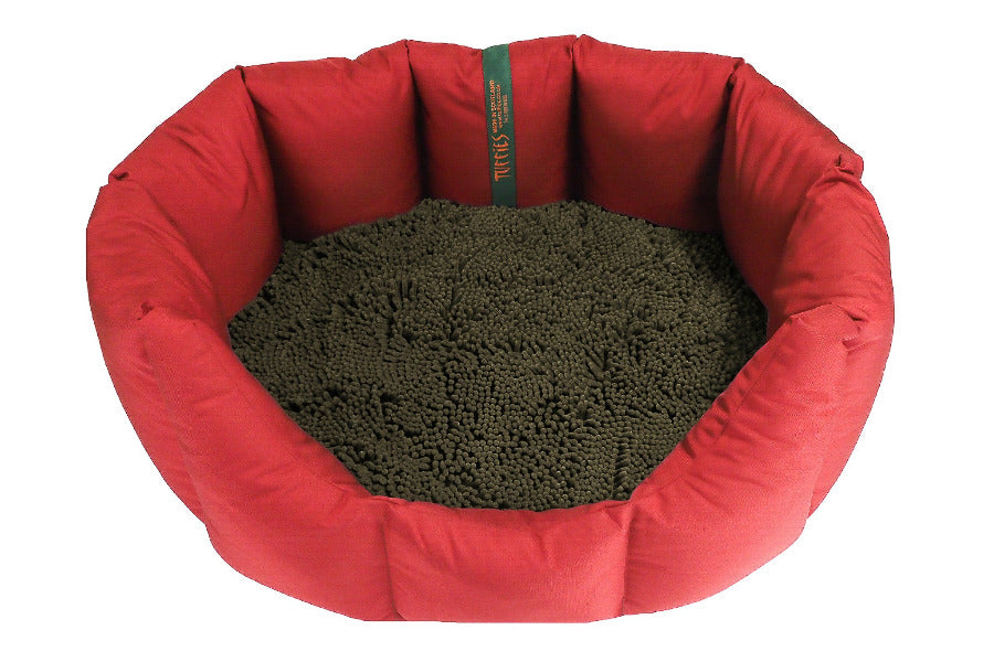 (Easy Access dark Red with Brown Dog Dryer)