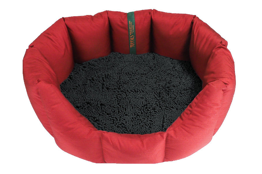 (Easy Access Dark Red with Grey Dog Dryer)