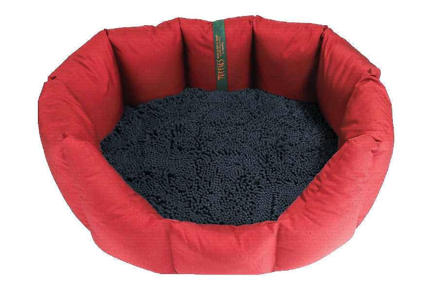 (Easy Access Dark Red with Navy Dog Dryer)