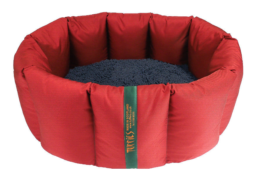 (Full Nest Dark Red with Navy Dog Dryer)