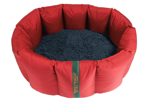 (Full Nest Dark Red with Navy Dog Dryer)