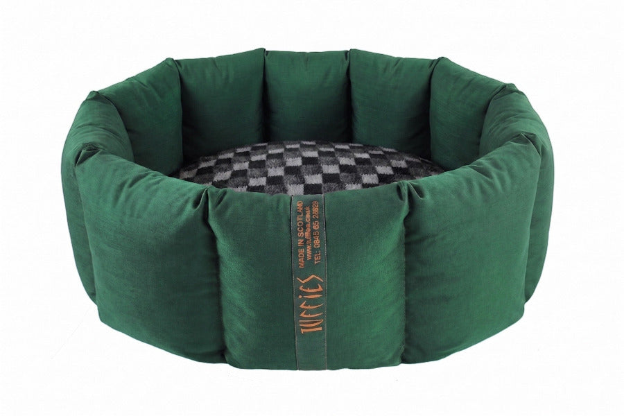 (Full Nest Emerald Green with Grey Check)