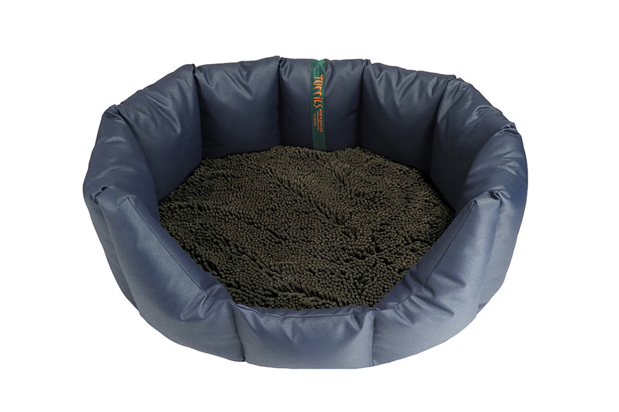 (Easy Access Navy with Brown Dog Dryer)