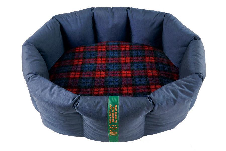 (Full Nest Navy with Red Tartan)
