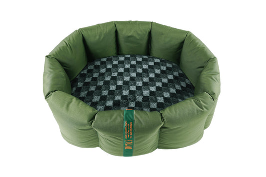 CLEARANCE : Medium, Full Durasoft Olive Nest with Grey Check