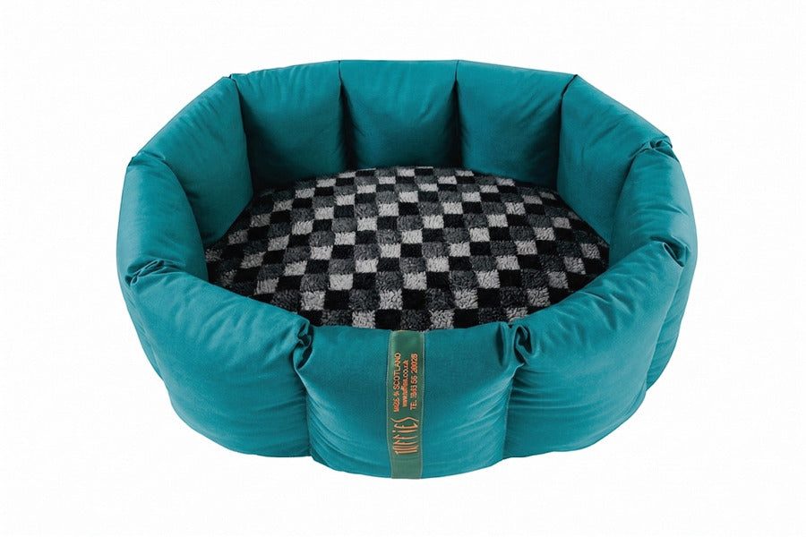 (Full Nest Teal with Grey Check)