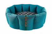 (Full Nest Teal with Grey Check)