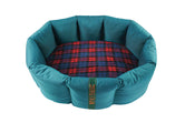 (Full Nest Teal with Red Tartan)