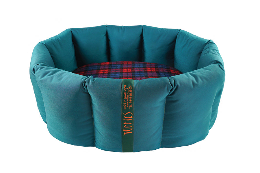 (Full Nest Teal with Red Tartan)