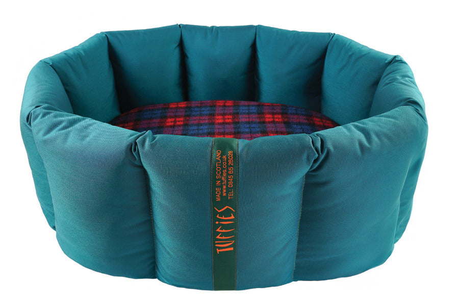 (Full Nest Teal with Red Tartan)