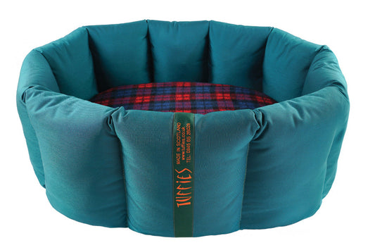 (Full Nest Teal with Red Tartan)