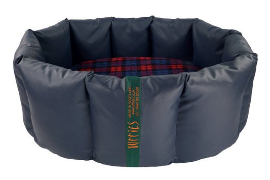(Full Nest Navy with Red Tartan)